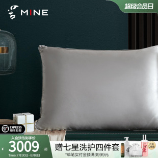 寐真丝桑蚕丝枕头100桑蚕长丝单人枕芯家用枕头 MINE 繁