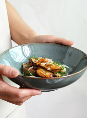 窑变面碗家用陶瓷沙拉碗菜碗