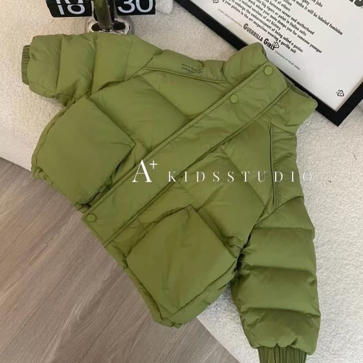 新款儿童棉服冬季男女童羽绒棉服短款韩版洋气保暖时尚百搭外套潮