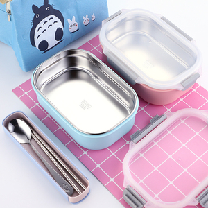 饭盒学生餐盒大容量上班族便当盒304不锈钢分格食品级保鲜带盖