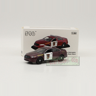 1:64 596模型 福特金牛座 明尼苏达州州警涂装合金警车汽车模型