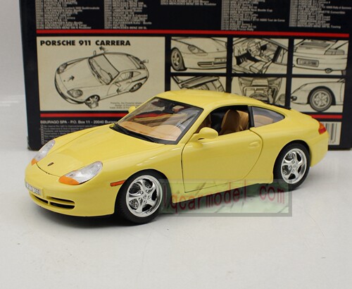 1:18 Bburago比美高PORSCHE保时捷911卡雷拉合金汽车模型 绝版货