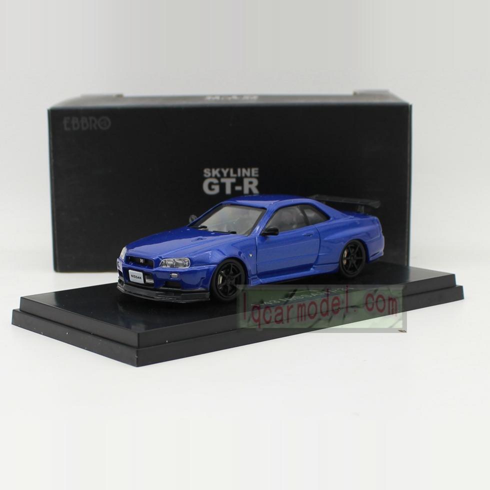 1:43 EBBRO 日产尼桑NISSAN R34 GT-R天际线合金汽车模型
