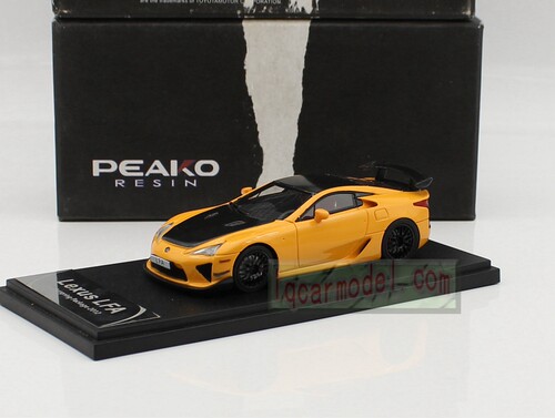 1/43Peako丰田凌志雷克萨斯超跑车Lexus LFA橙色树脂汽车模型