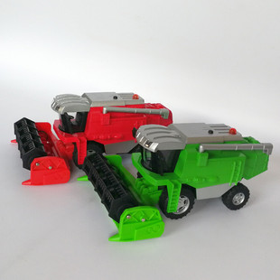 收割机合金玩具车声光汽车模型农场作业车割麦机儿童玩具小汽车