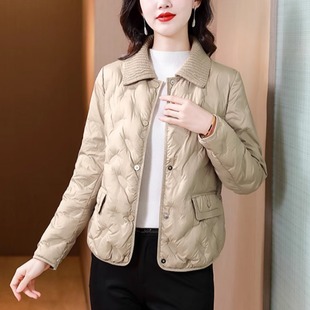 品牌轻薄小棉袄羽绒服外套女款棉服2025新款秋冬时髦洋气短款上衣