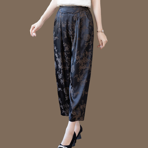 口袋复古提花复古提花真丝