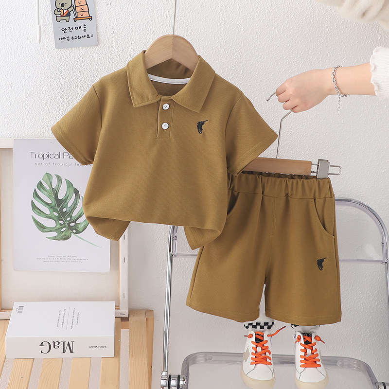 男宝宝夏装1岁半5七10一8八6六9十6个月婴儿夏季衣服分体男孩套装
