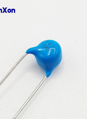 厂家直销 Y5T蓝色环氧包封瓷片电容 15KV 100PF PCB线路板