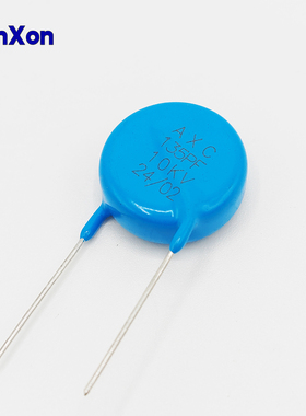 蓝色环氧树脂包封 10KV 135PF引线型高压陶瓷的电容器