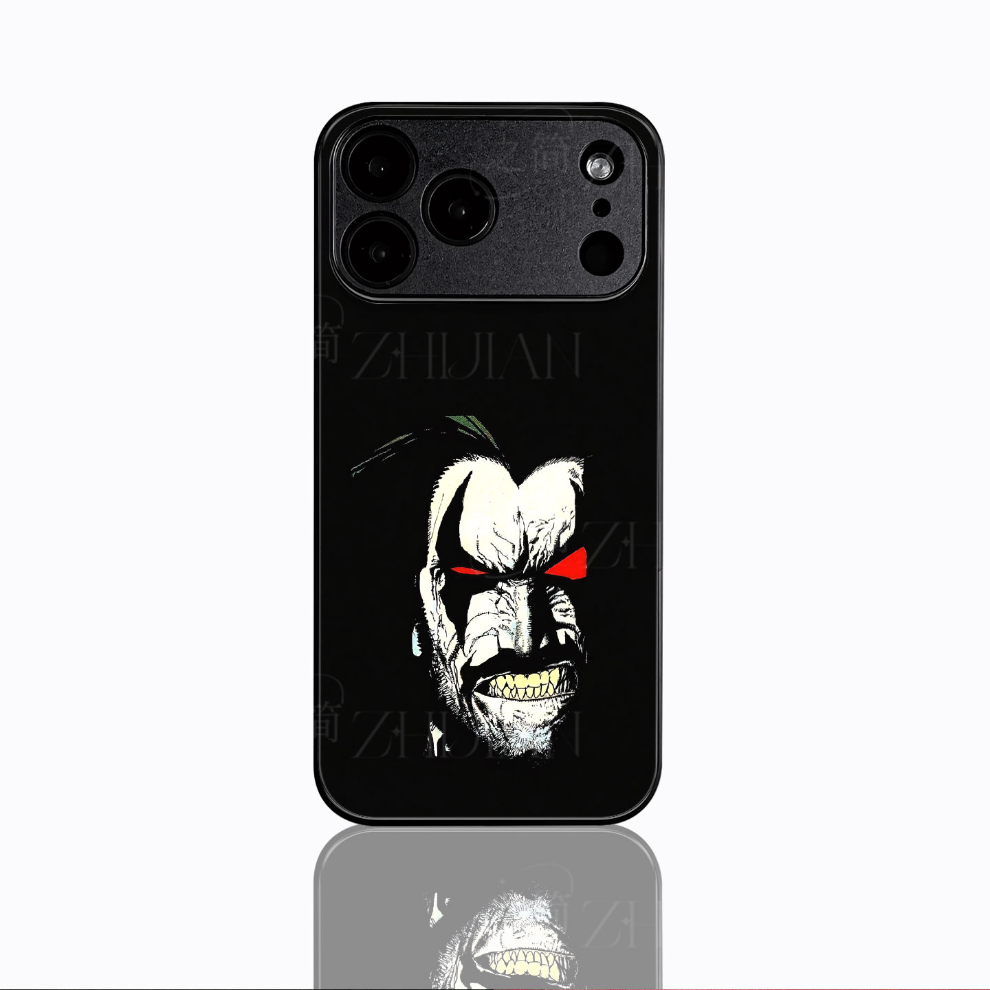 DC暴狼头像磁吸磨砂黑框电镀玻璃手机壳适用苹果iphone17promax华为OPPORENO6PRO红米NOTE13PROPLUSNOVA10SE