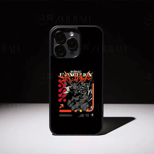EVA初号机磁吸磨砂黑框电镀玻璃手机壳适用苹果iphone17promax华为OPPOFINDX9SPRO1加ACE2PRO荣耀X80I小米14U