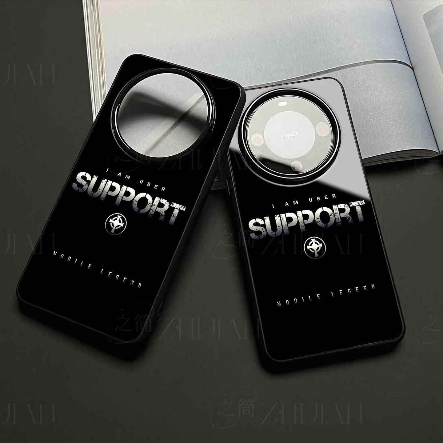 ML辅助磁吸磨砂黑框电镀玻璃手机壳适用苹果iphone17promax华为红米NOTE13PROPLUS荣耀MAGIC8PROOPPORENO6PRO