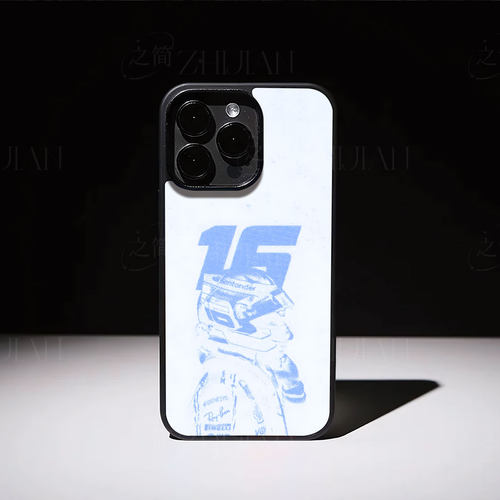 15号赛车手套磁吸磨砂黑框电镀玻璃手机壳适用苹果iphone17promax华为P60PROPURA80PRO荣耀60SENOVA13PRO