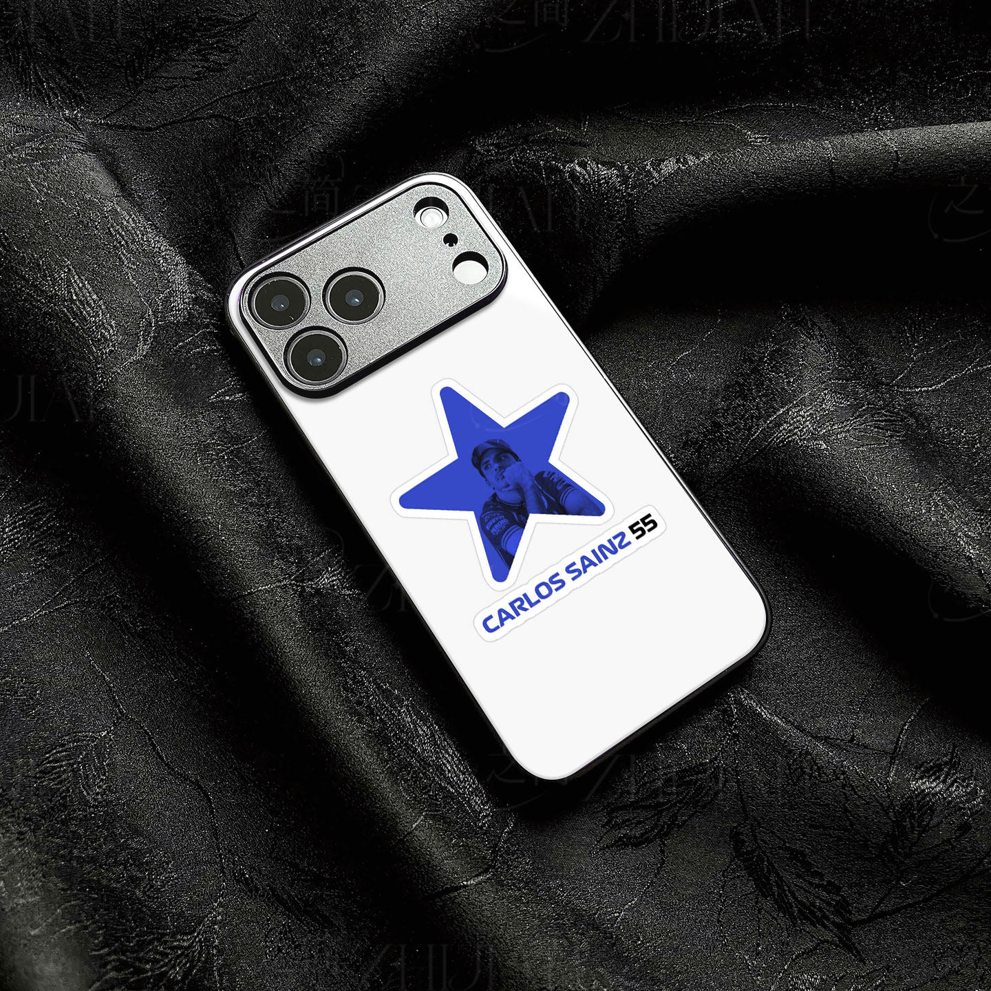 塞恩斯55贴纸磁吸磨砂黑框电镀玻璃手机壳适用苹果iphone17promax华为荣耀200Pro荣耀MAGIC8PROAIR1加ACE5竞