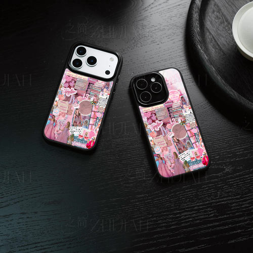 泰勒Lover拼贴磁吸磨砂黑框电镀玻璃手机壳适用苹果iphone17promax华为小米12SULTRAOPPORENO13PROIQOOZ10TUR