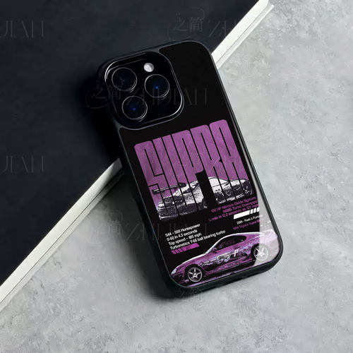 丰田速霸磁吸磨砂黑框电镀玻璃手机壳适用苹果iphone17promax华为荣耀X50INOVA10SE荣耀200ProOPPOFINDX7ULTR