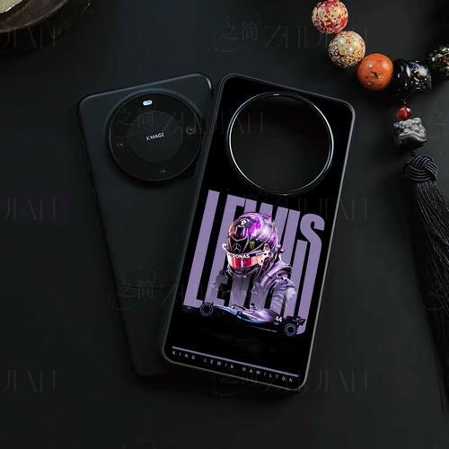 汉密尔顿F1磁吸磨砂黑框电镀玻璃手机壳适用苹果iphone17promax华为小米15ULTRAOPPORENO11PRO1加ACE3VOPPORE