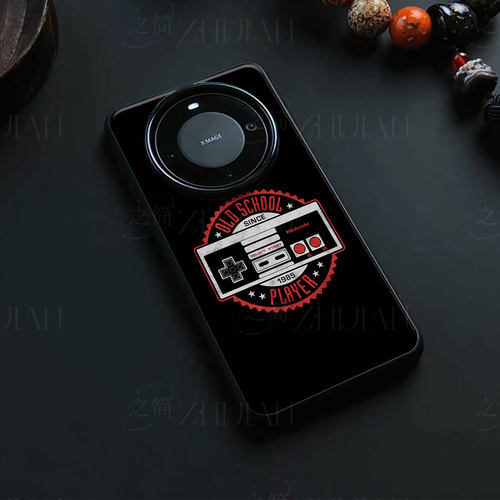 任天堂手柄标磁吸磨砂黑框电镀玻璃手机壳适用苹果iphone17promax华为小米CIVI3P50PROVIVOX200ULTRA1加ACE3V