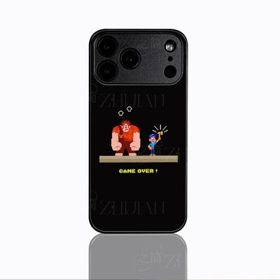 拉尔夫与阿修磁吸磨砂黑框电镀玻璃手机壳适用苹果iphone17promax华为PURA80PROOPPORENO10PROMATE70PROOPPOF