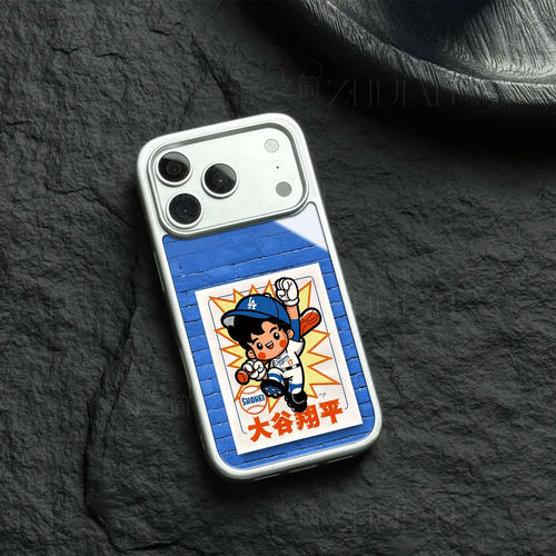 大谷翔平磁吸磨砂黑框电镀玻璃手机壳适用苹果iphone17promax华为NOVA10SE红米NOTE15PROPLUS1加ACE2VOPPOREN