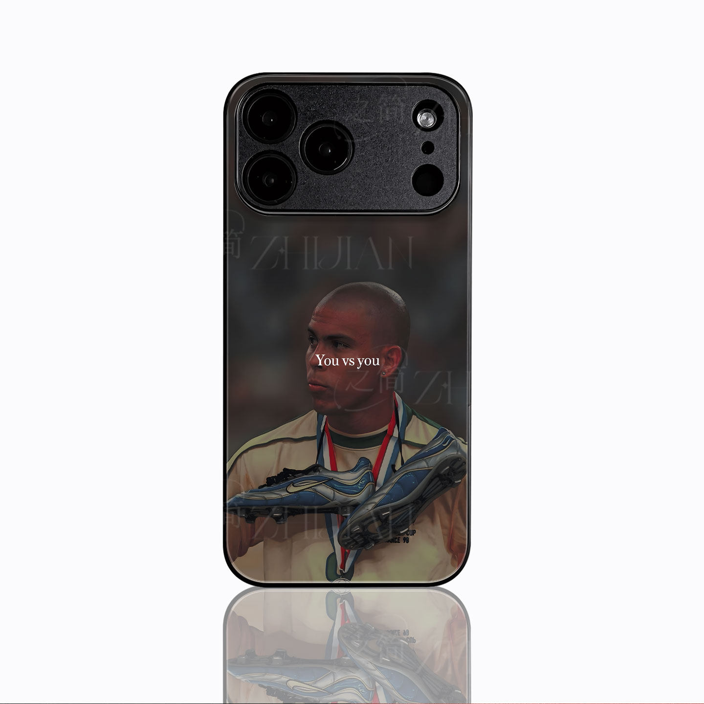 大罗足球鞋磁吸磨砂黑框电镀玻璃手机壳适用苹果iphone17promax华为PURA70PRO荣耀70PROIQOO13NOVA10PRO