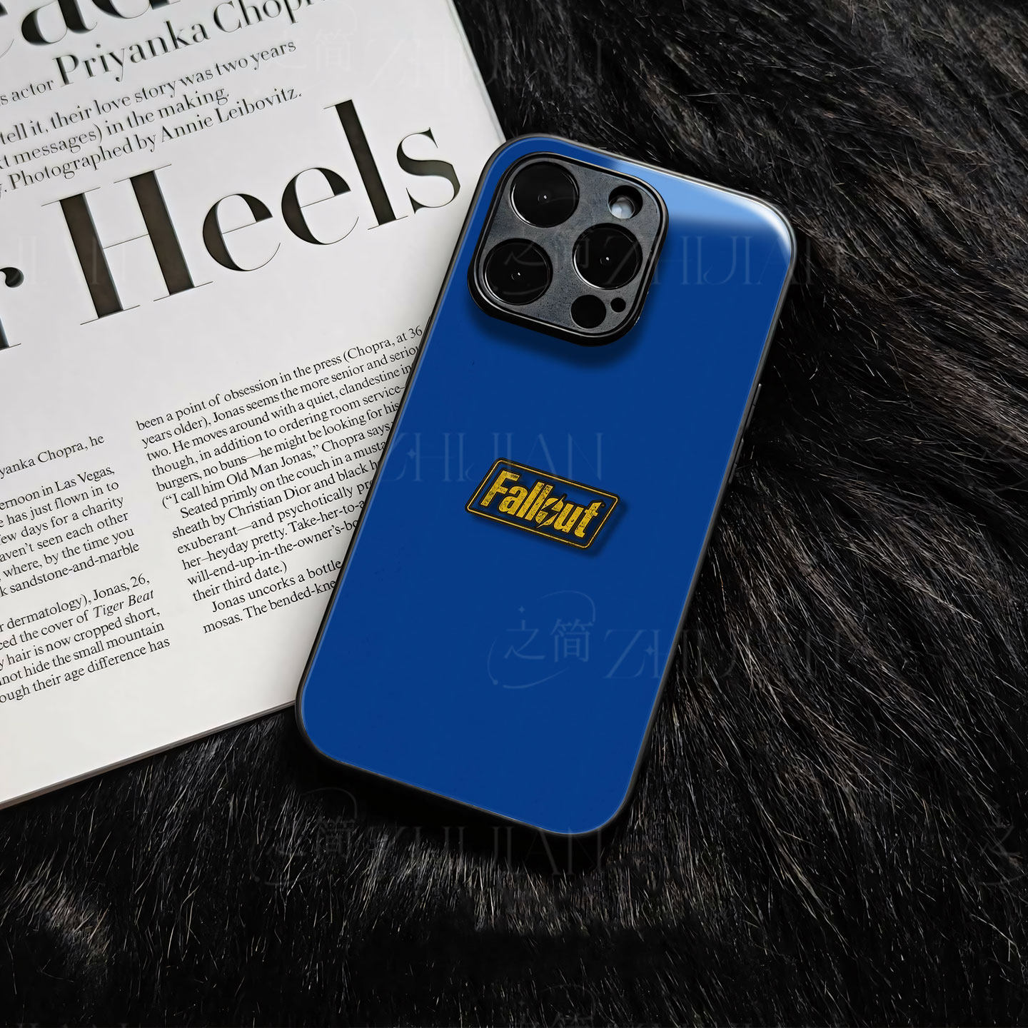 辐射游戏标识磁吸磨砂黑框电镀玻璃手机壳适用苹果iphone17promax华为红米NOTE13PROPLUSVIVOY500PROOPPOFIND