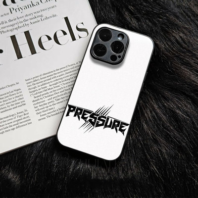 暗黑PRESSURE标磁吸磨砂黑框电镀玻璃手机壳适用苹果iphone17promax华为小米14ULTRANOVA7SEVIVOX200PROMINIV