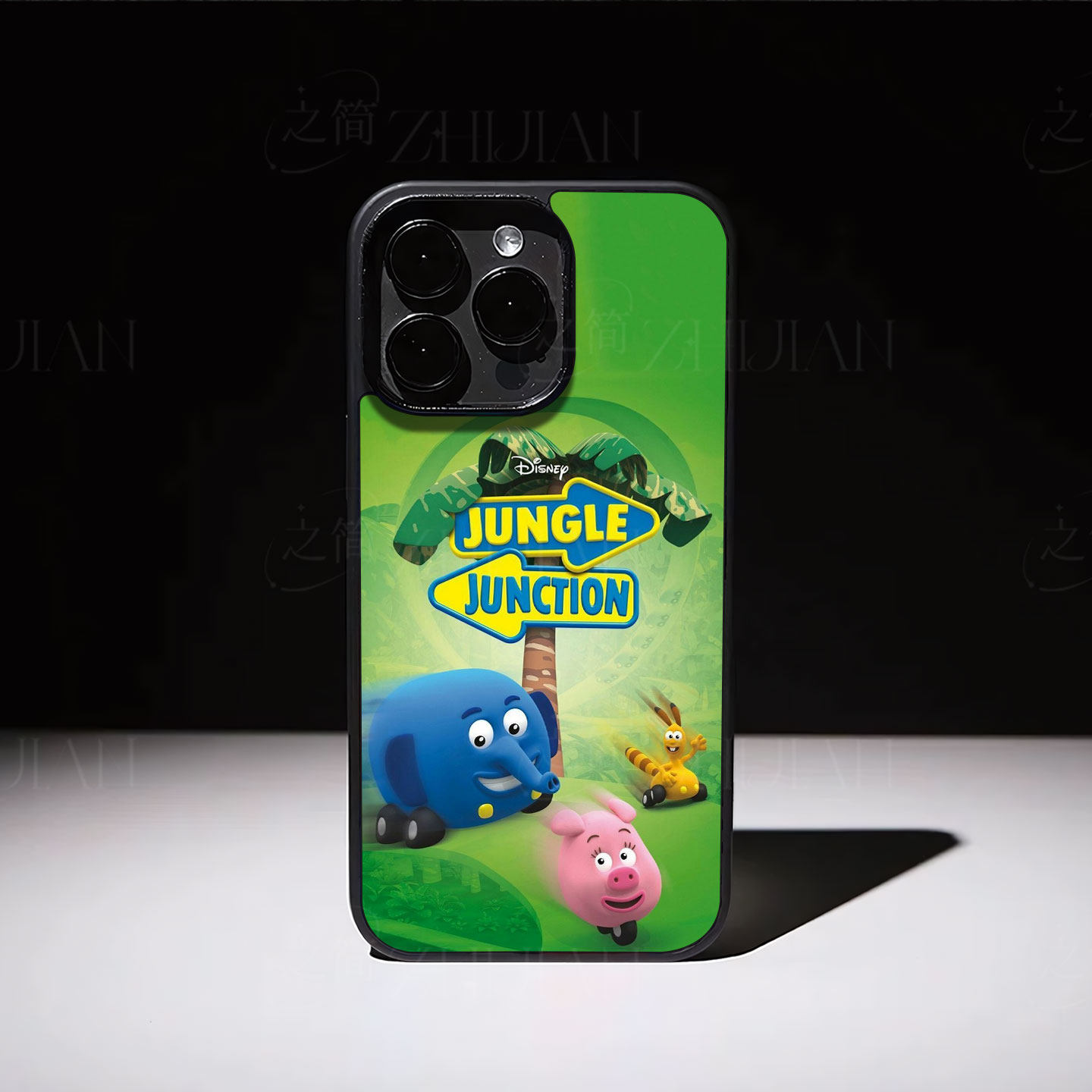 丛林动物车磁吸磨砂黑框电镀玻璃手机壳适用苹果iphone17promax华为畅享90PLUSVIVOX200S小米CIVI5PRO小米15P