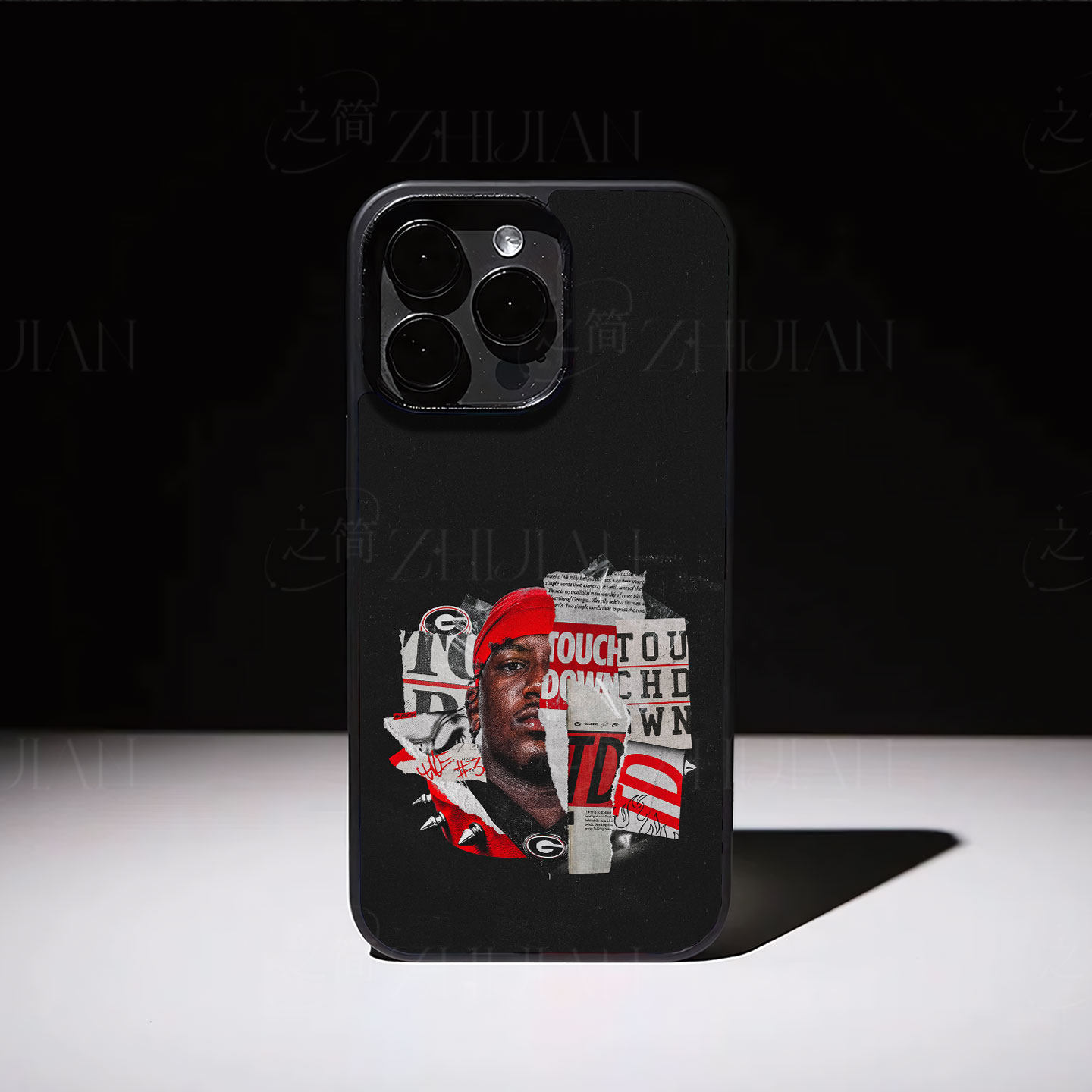 NCAA橄榄球磁吸磨砂黑框电镀玻璃手机壳适用苹果iphone17promax华为荣耀80SE红米NOTE13PROPLUS红米TURBO3OPP