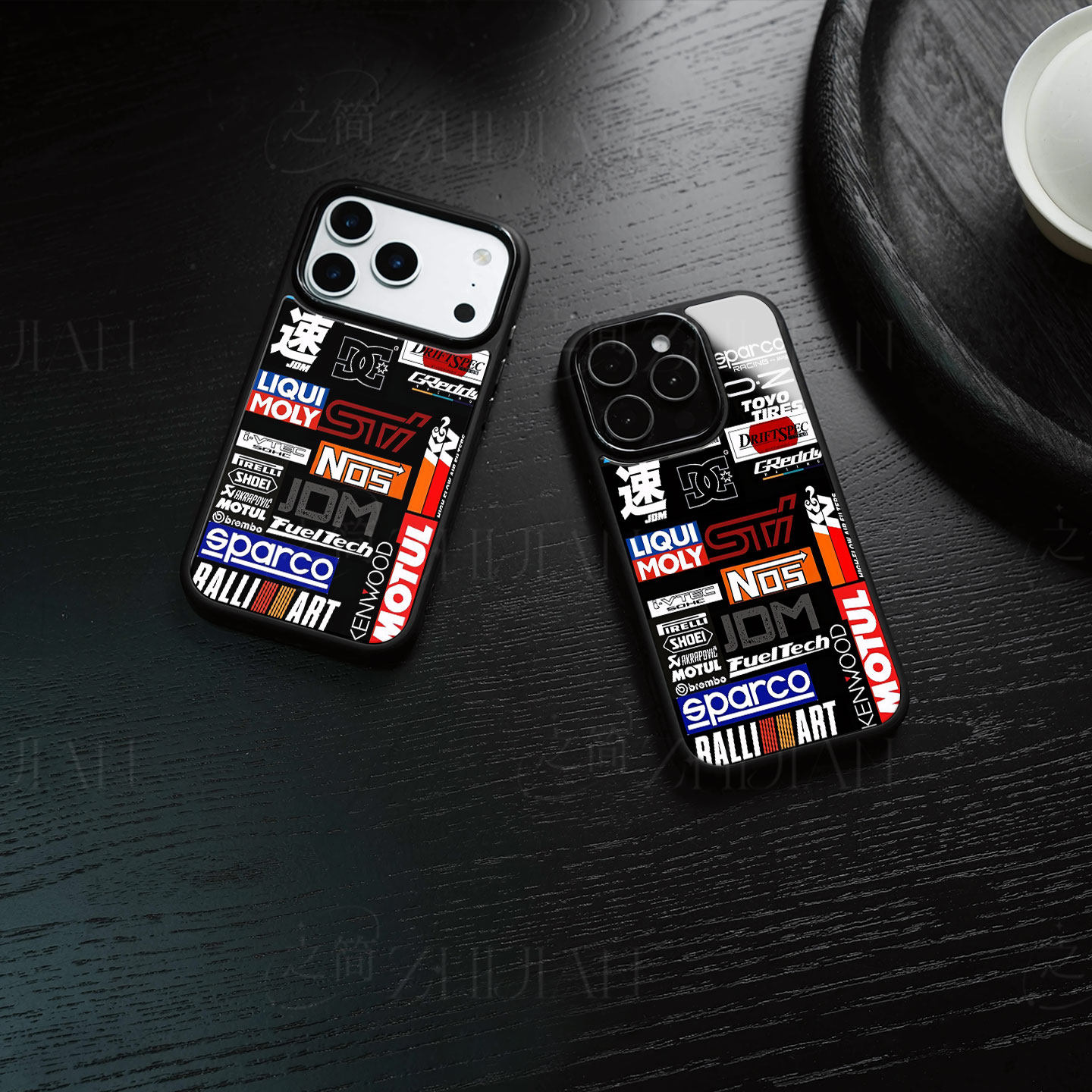 改装品牌贴纸磁吸磨砂黑框电镀玻璃手机壳适用苹果iphone17promax华为OPPORENO13PROOPPORENO7SENOVA14ULTRAI