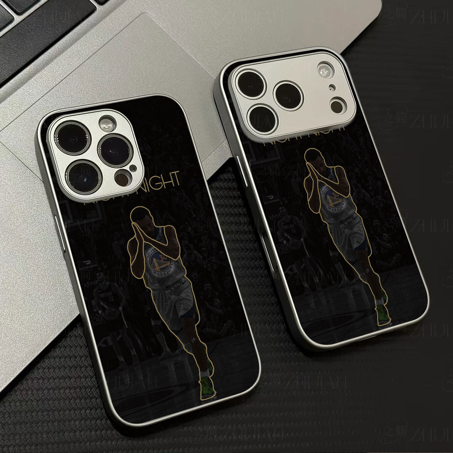 库里晚安庆祝磁吸磨砂黑框电镀玻璃手机壳适用苹果iphone17promax华为小米CIVI3荣耀MAGIC6PRO畅享90PROMAX红
