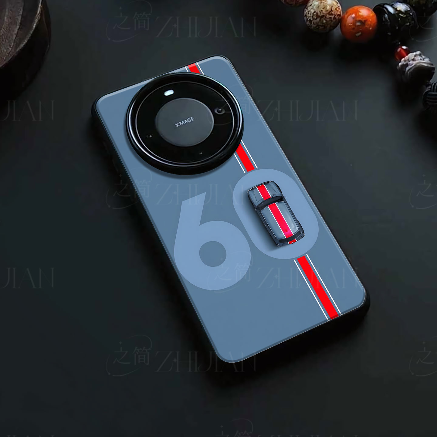 60红纹汽车磁吸磨砂黑框电镀玻璃手机壳适用苹果iphone17promax华为荣耀70PROOPPOFINDX8SPLUS红米TURBO3MATE