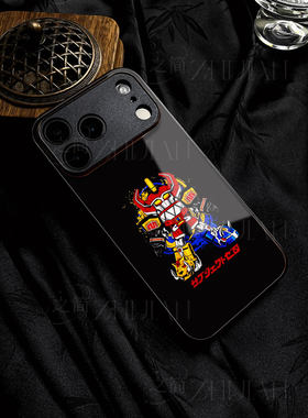 恐龙战队佐德磁吸磨砂黑框玻璃手机壳适用苹果iphone17promax华为VIVOY300PRO红米NOTE15PROPLUS荣耀300至尊P