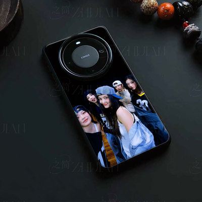 NewJeans女团磁吸磨砂黑框电镀玻璃手机壳适用苹果iphone17promax华为MATE30PRO小米CIVI3荣耀70PROVIVOX200P