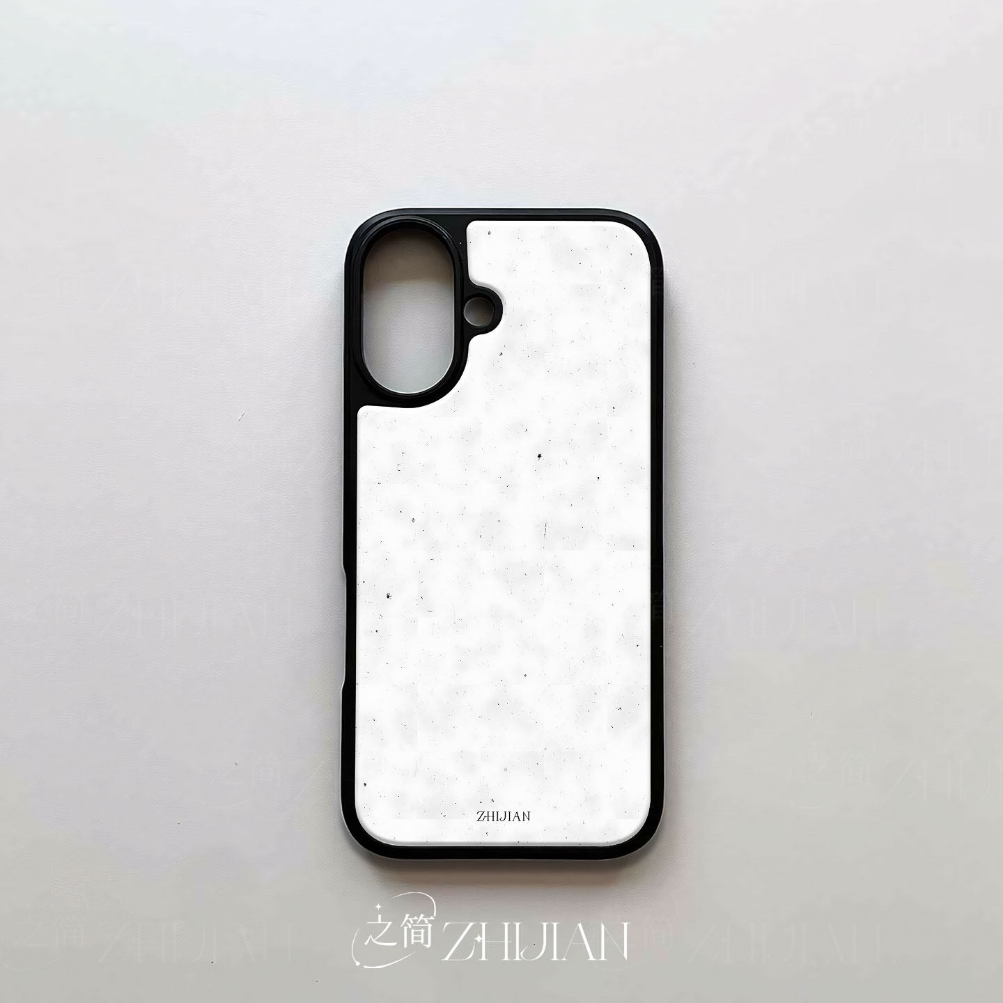 之简ZHIJIAN《白地黑点》电镀玻璃磨砂手机壳新款小众不撞壳适用苹果17promax华为MATE70PROPLUS华为PURA80PR