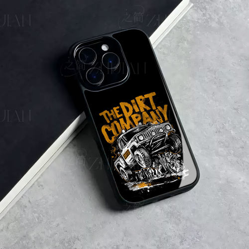 人群托举Jeep越野磁吸磨砂黑框电镀玻璃手机壳适用苹果iphone17promax华为OPPORENO15PROVIVOS16E1加ACE2V1加