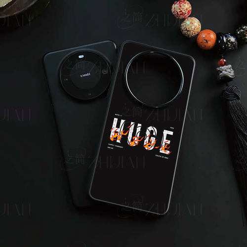 HUGE火焰磁吸磨砂黑框电镀玻璃手机壳适用苹果iphone17promax华为红米K80PRO荣耀MAGIC4PROMATE80PROMAXVIVOS