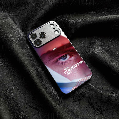 F1维斯塔潘磁吸磨砂黑框电镀玻璃手机壳适用苹果iphone17promax华为红米K80PRO红米NOTE14PROPLUS荣耀MAGIC8P