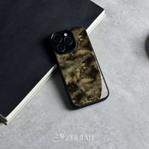 之简ZHIJIAN《水墨山水》玻璃亮面磨砂手机壳新款小众不撞壳适用苹果17promaxVIVOY500三星S25PLUS三星S25ULT