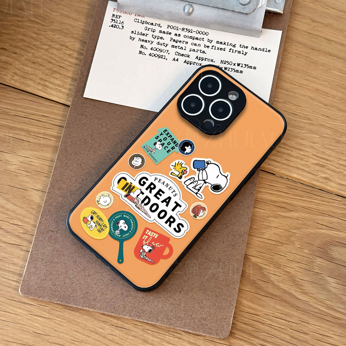 史努比贴纸磁吸磨砂黑框电镀玻璃手机壳适用苹果iphone17promax华为红米K60EVIVOY300PRO1加12荣耀X70I