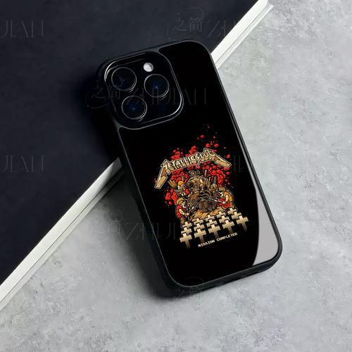 合金弹头摇滚磁吸磨砂黑框电镀玻璃手机壳适用苹果iphone17promax华为OPPORENO14PRO1加ACE5竞速版MATE60PROO