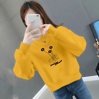 薄款宽松纯棉韩版卫衣