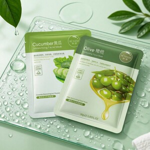 黄瓜橄榄面膜滋润补水保湿提控油护肤植物面膜女