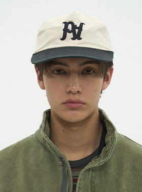复古水洗褪色PA帽子 韩国正品PARTIMENTO 英文刺绣休闲百搭棒球帽