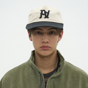 复古水洗褪色PA帽子 韩国正品PARTIMENTO 英文刺绣休闲百搭棒球帽