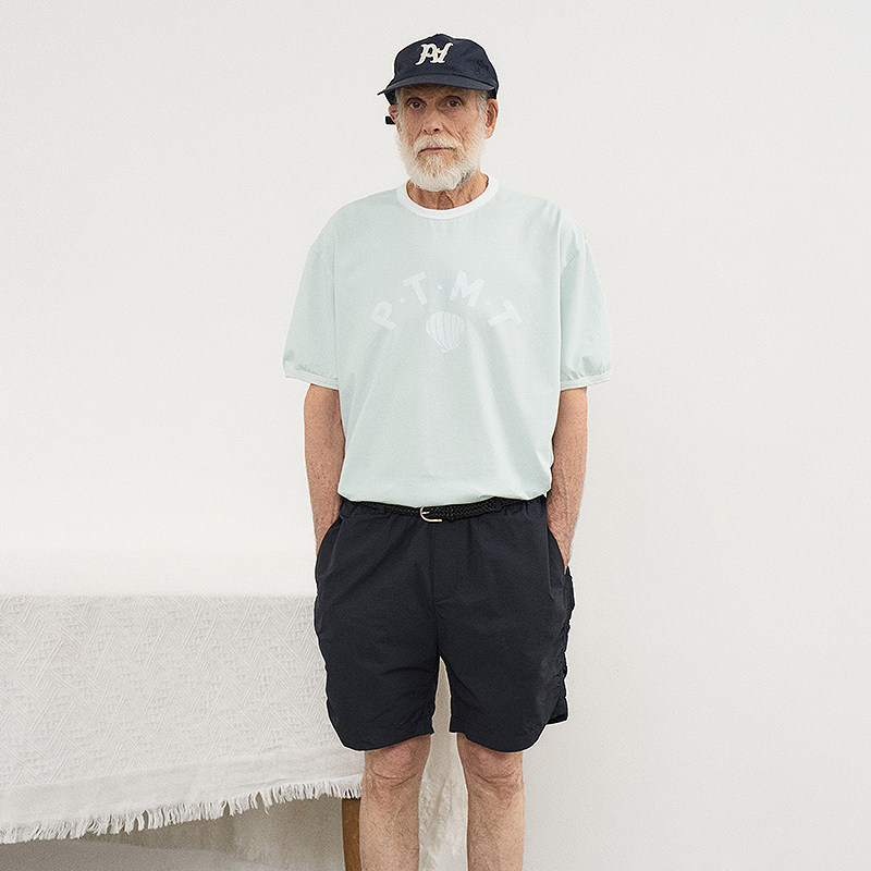 宽松百搭圆领贝壳印花短袖T恤
