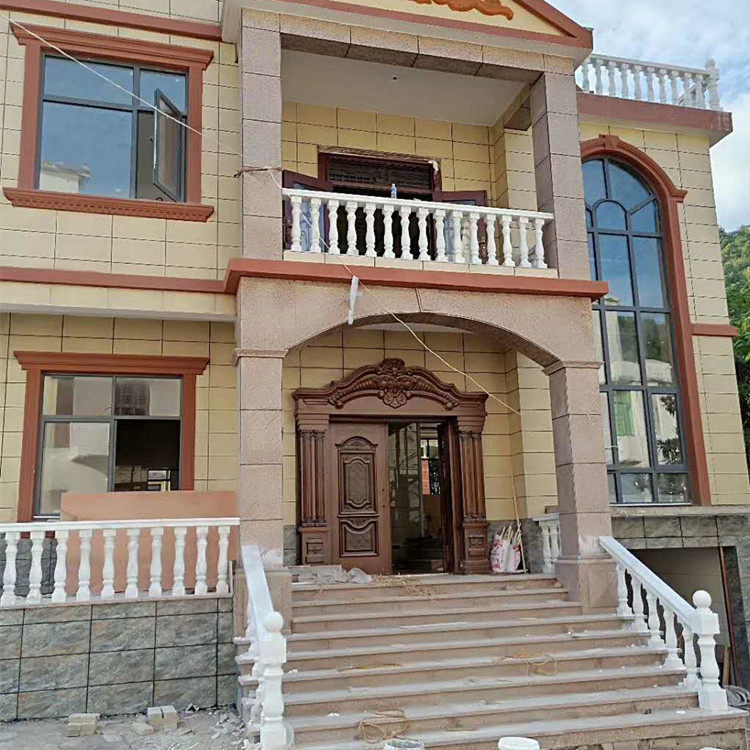 凉台防护栏罗马柱楼梯阳台扶手围栏杆成品天然汉白玉大理石将军柱