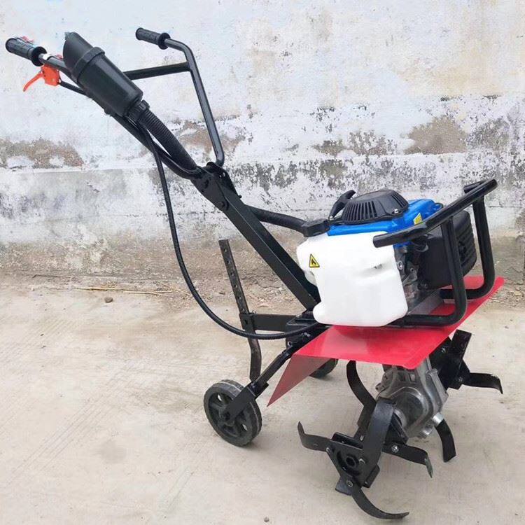 升级款多功能耙田机 轻便小巧旋耕犁地机 硬地湿地耕田开沟机