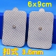 粘胶片导电硅胶 按摩器磁疗水凝胶自粘式 强粘无纺布6 9扣电极贴片